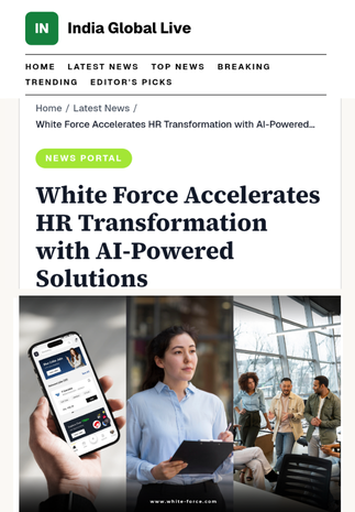 White Force Accelerates HR Transformation with AI-Powered Solutions