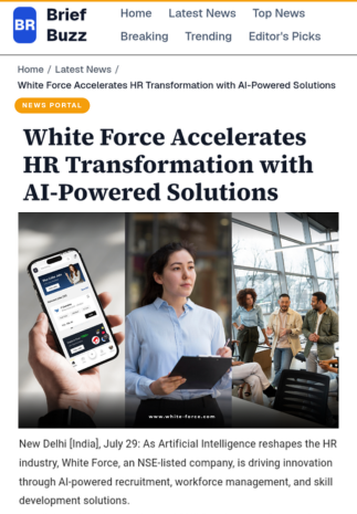 White Force Accelerates HR Transformation with AI-Powered Solutions