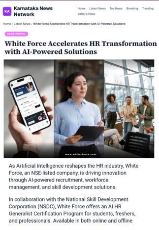 White Force Accelerates HR Transformation with AI-Powered Solutions