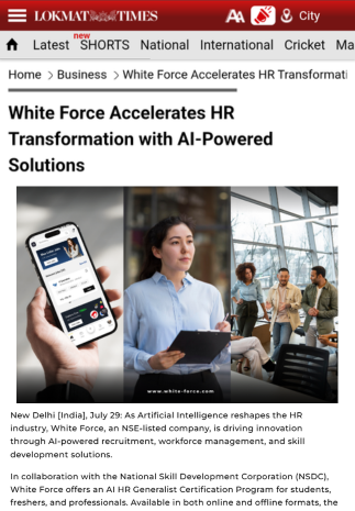 White Force Accelerates HR Transformation with AI-Powered Solutions